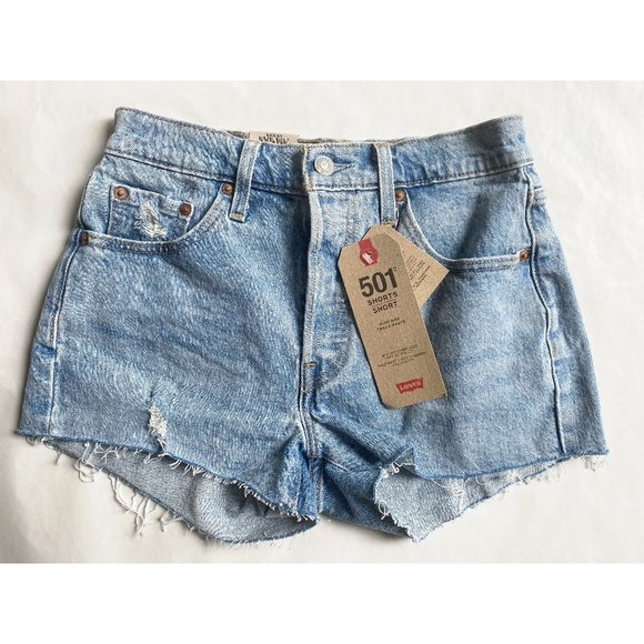 LEVI'S 501 ORIGINAL TANGO HIGH-RISE SHORTS - 25 - Picture 2 of 9